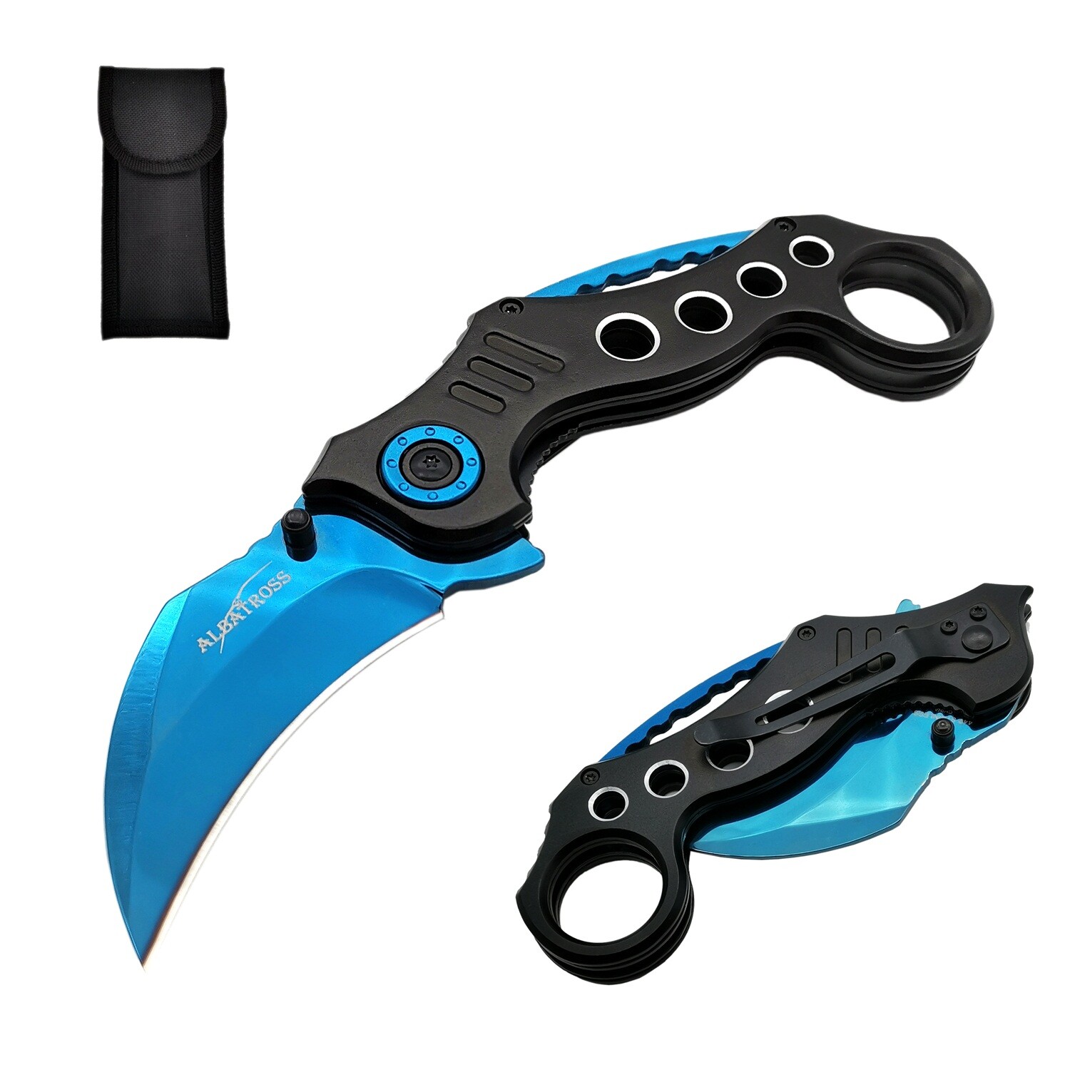 ALBATROSS FK002 EDC Tactical Stainless Steel Folding Pocket Claw Knife Karambit ALBATROSS FK002 EDC Tactical Stainless Steel Folding Pocket Claw Knife Karambit