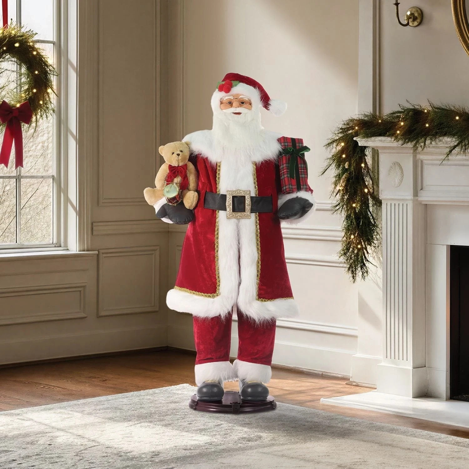Member's Mark 5' Animated Santa Indoor use only 6' lead cord