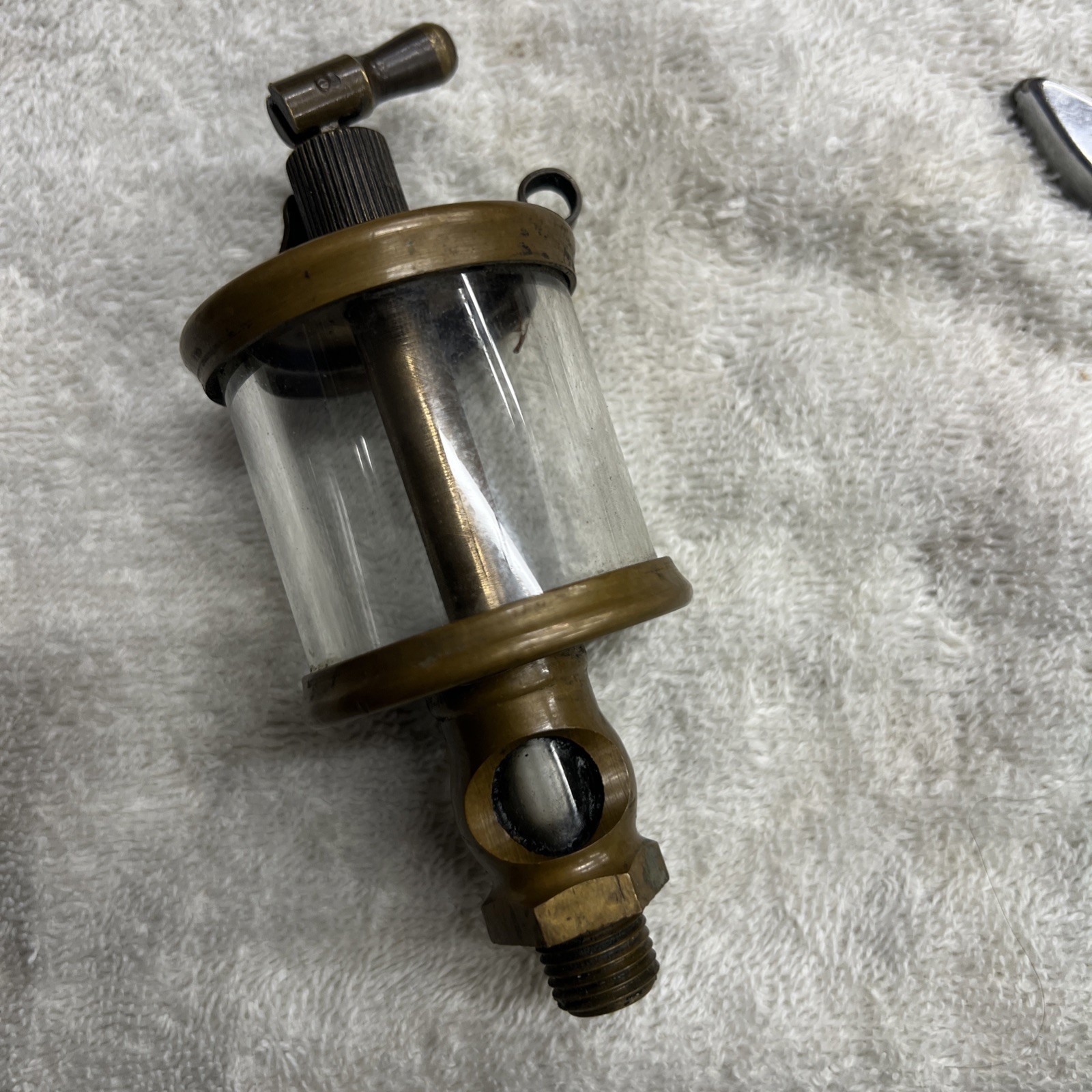 Vintage Lunkenheimer Sentinel No. 1-1/2 Fig. 1300 Brass Hit Miss Engine Oiler
