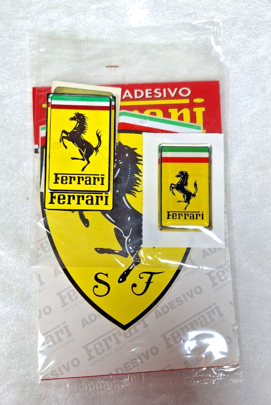 Vintage Ferrari Sticker Pack Official Merchandise Adesivo NOS 1980s 1990s Shield