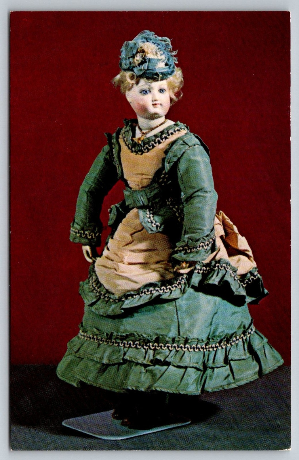 Doll Josephine French Bisque Head Kid Body 1865-70 Essex Institute Postcard