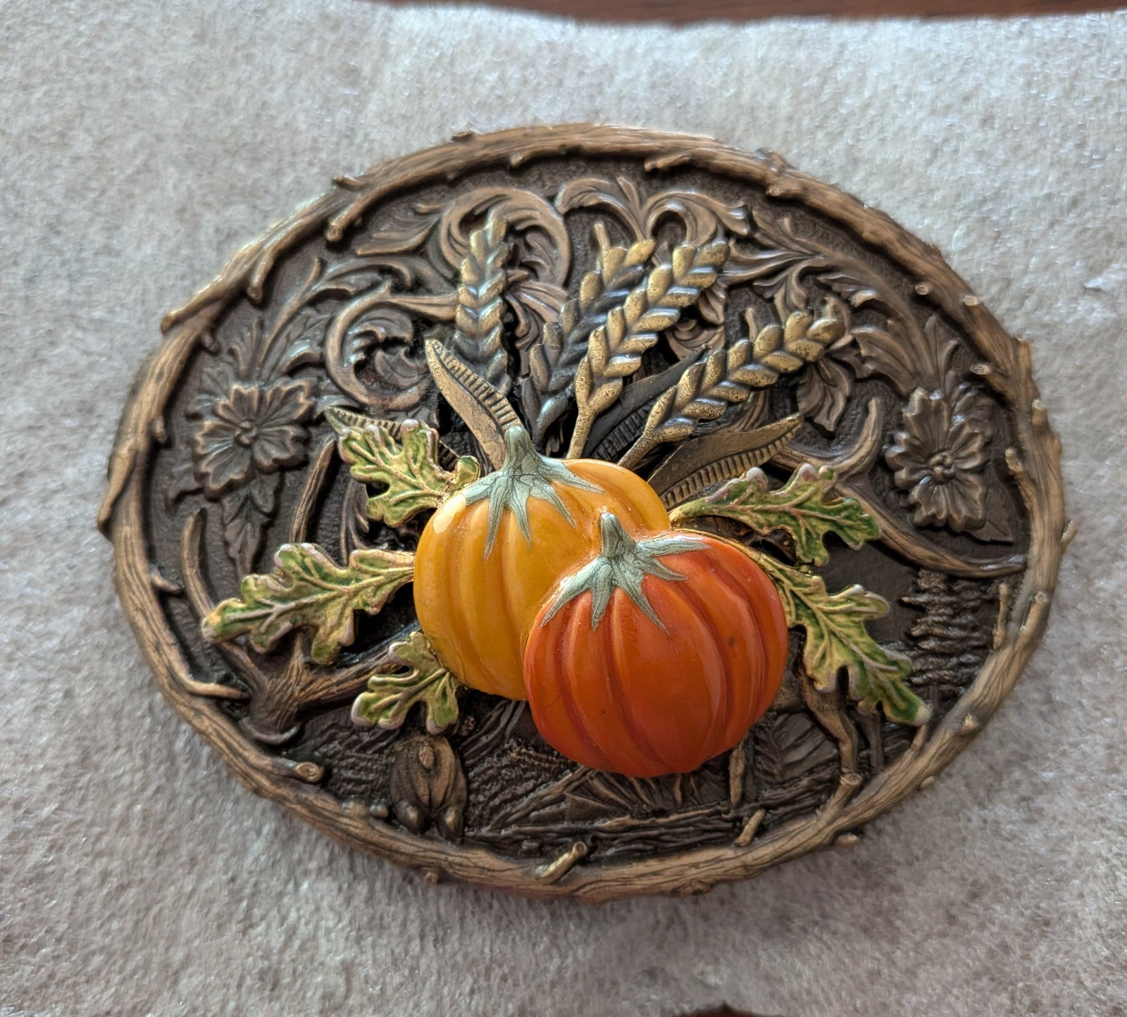 Pumpking Belt Buckle by Montana Silversmiths
