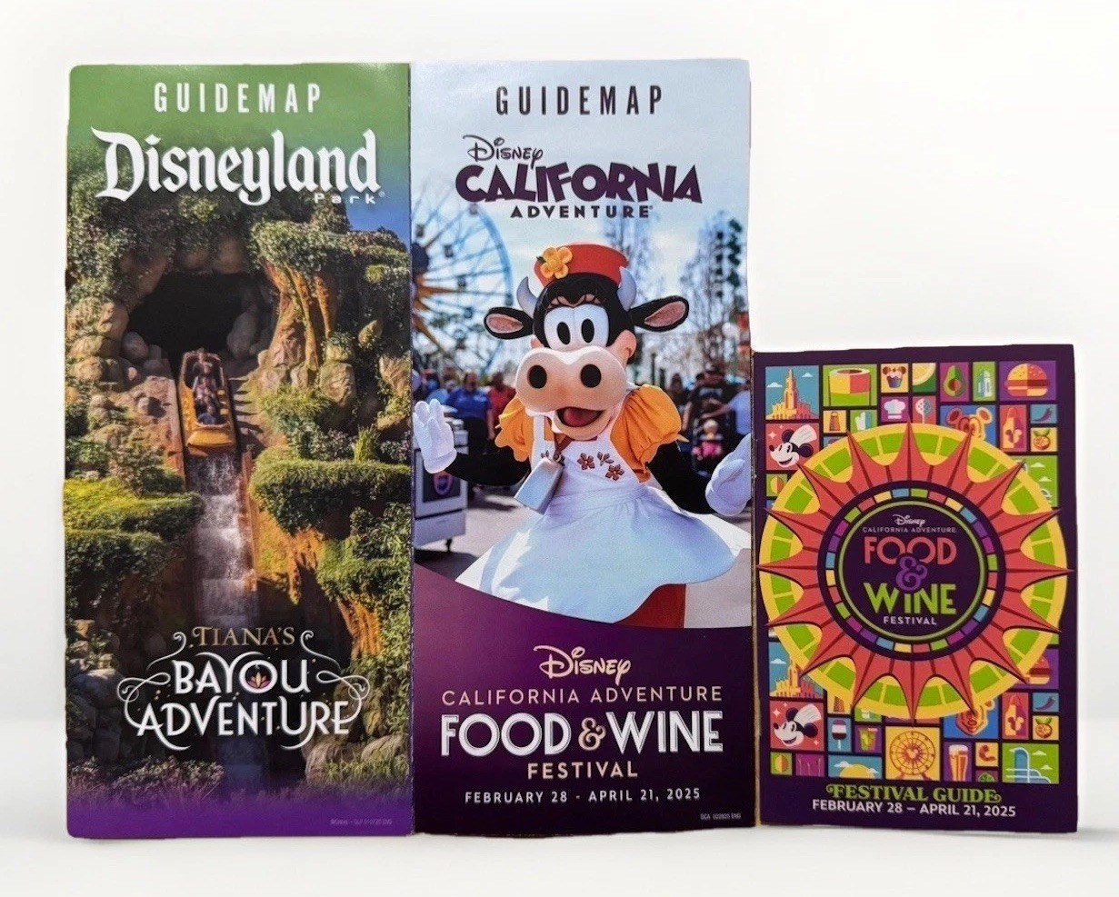 Disneyland Park DCAAdventure Disney MapGuidemap Food Wine FestivalGuide 2025