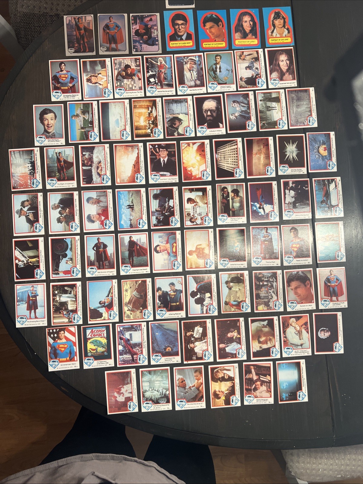 1978 Topps Superman DC Comics The Movie Series 1 Near Complete Set - Missing 5
