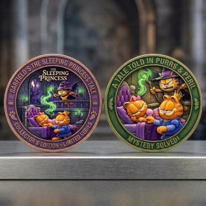 Garfield Odie Tangled Fairy Tale Commemorative Coin 2026