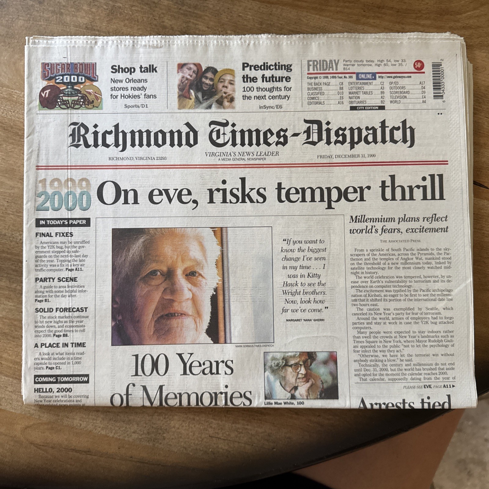 Richmond Times-Dispatch December 31, 1999