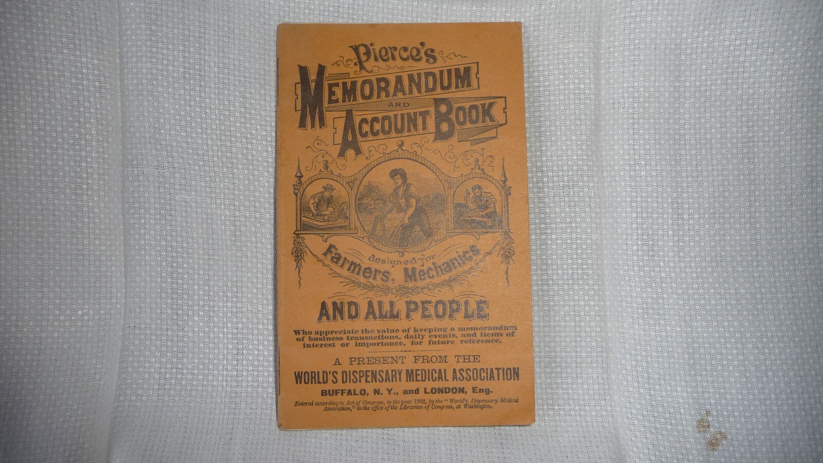 #411/9 vtg Ephemera 1903 Adv BOOKLER Dr Pierce~s SALVE Booklet Buffalo NY #411/9 vtg Ephemera 1903 Adv BOOKLER Dr Pierce~s SALVE Booklet Buffalo NY