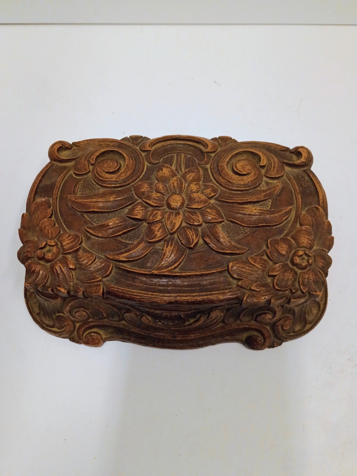 Vintage SyrocoWood Trinket Box 1950s or 60s