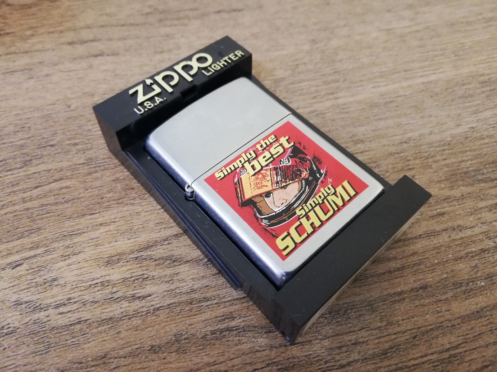 VTG VERY RARE 2001 ZIPPO LIGHTER SIMPLY THE BEST SCHUMI F1 MICHAEL SCHUMACHER VTG VERY RARE 2001 ZIPPO LIGHTER SIMPLY THE BEST SCHUMI F1 MICHAEL SCHUMACHER