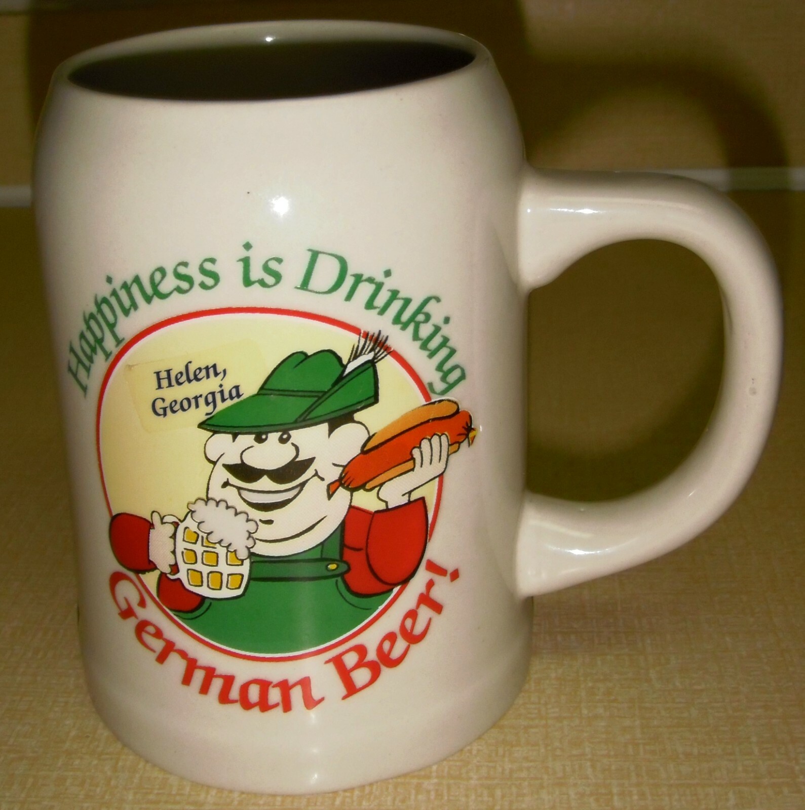 VTG Lg German BEER Cup Mug Stein Brew & brautwurth Octoberfest Heavy nice VTG Lg German BEER Cup Mug Stein Brew & brautwurth Octoberfest Heavy nice