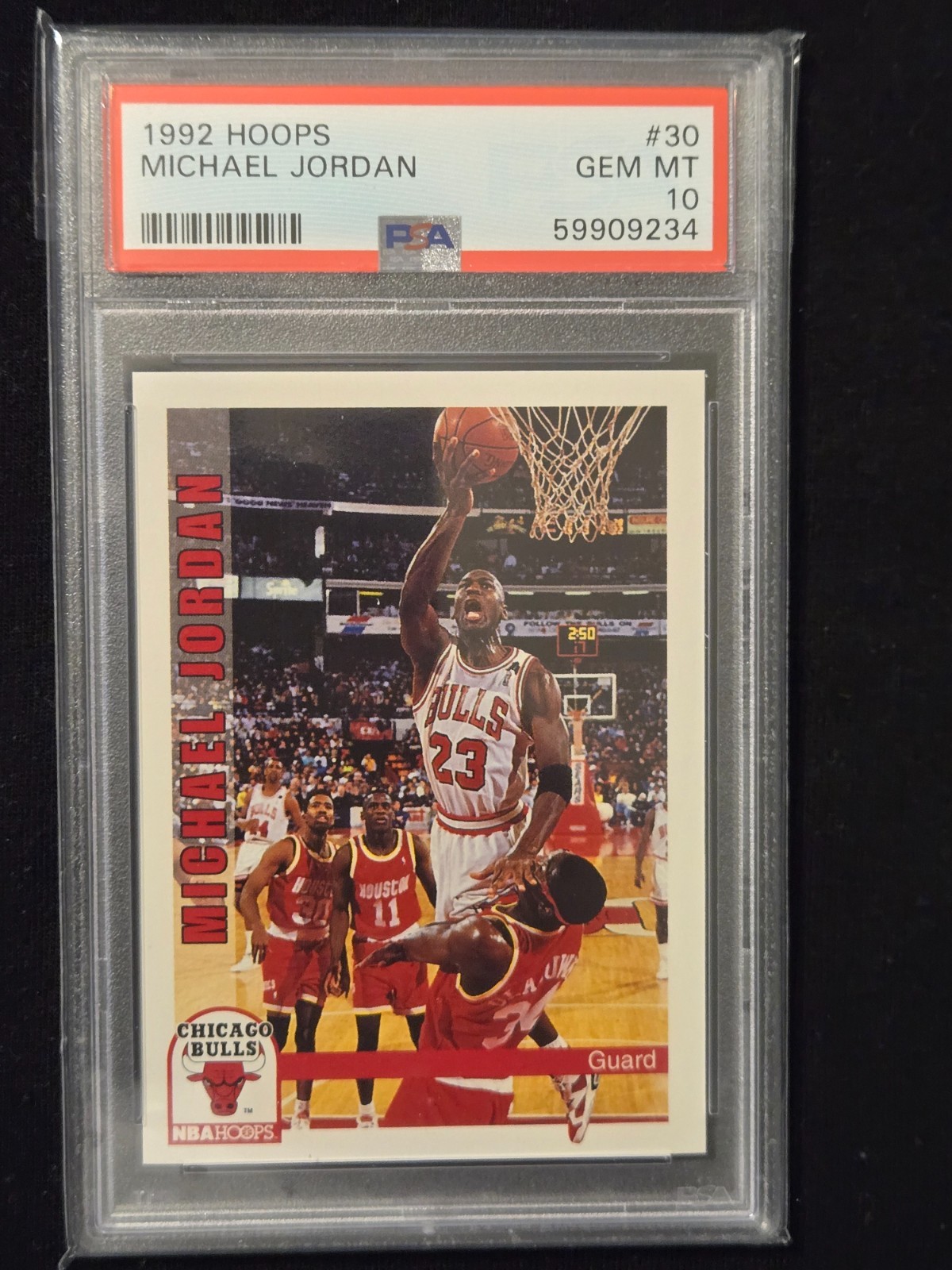 1992 HOOPS MICHAEL JORDAN #30 BASKETBALL CARD GRADED PSA 10 GEM MINT