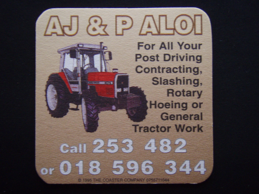 AJ & P ALOI POST DRIVING SLASHING TRACTOR WORK 253482 c1995 COASTER