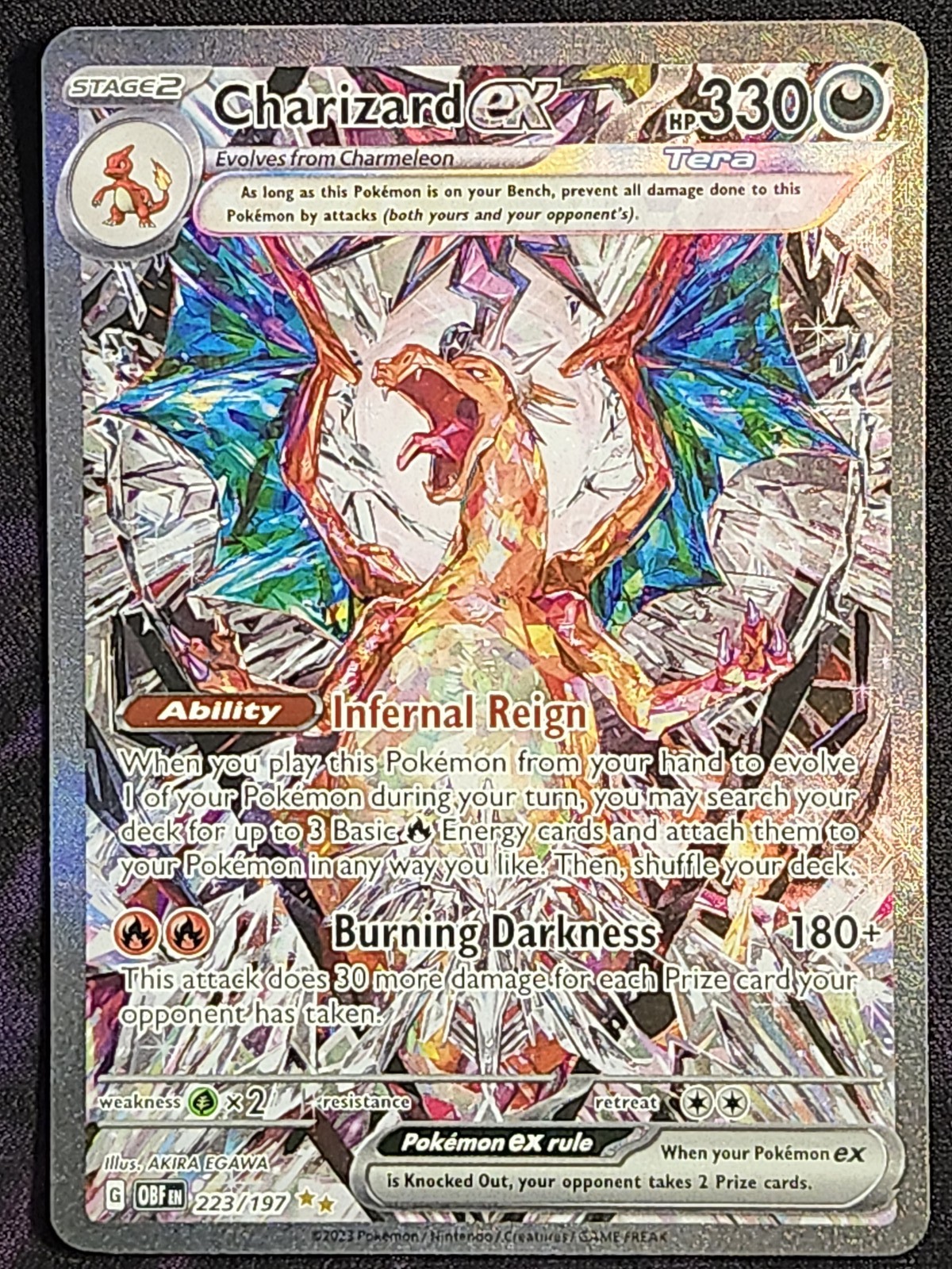 Pokemon Charizard EX 223/197 Obsidian Flames OBF