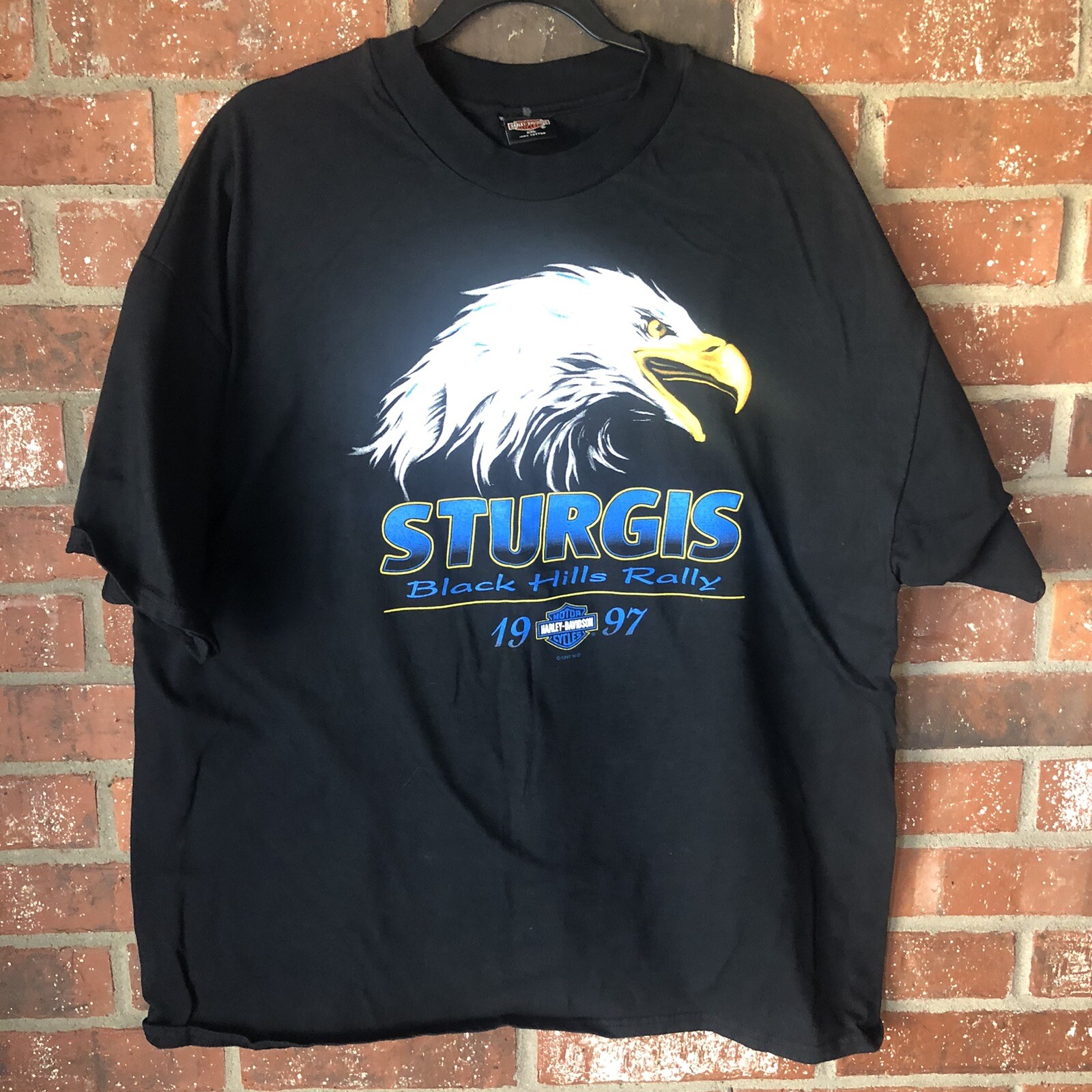 Harley Davison 1997 Sturgis Black Hills Rally South Dakota Size XXL Black Eagle