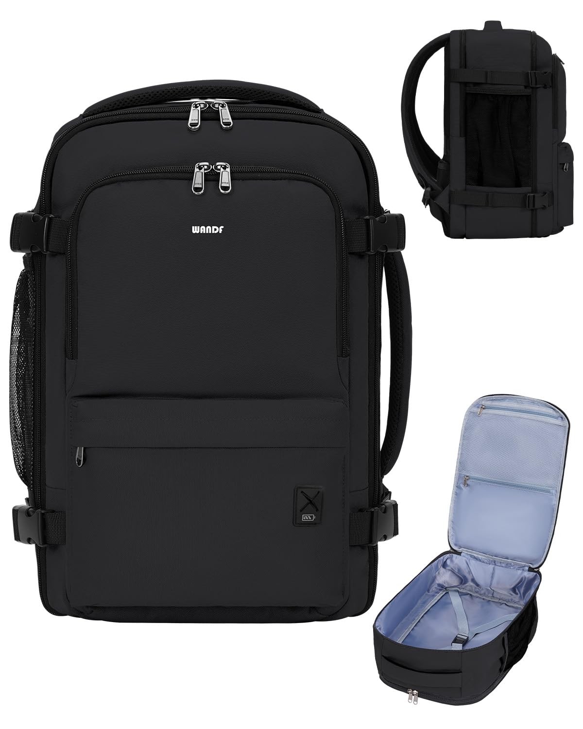 United Airline Approved Personal Item Travel Bag 17x10x9 Small Backpack