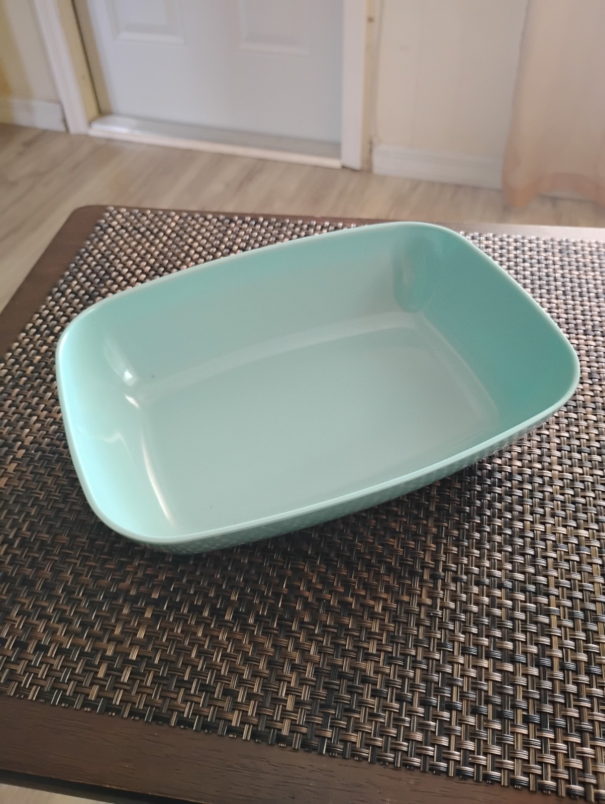 Vintage Brookpark Melmac Rectangular Dish Turquoise Vintage Brookpark Melmac Rectangular Dish Turquoise