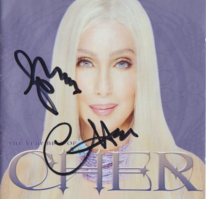 Cher American Singer Actress Signed CD + COA Lifetime Guarantee Cher American Singer Actress Signed CD + COA Lifetime Guarantee