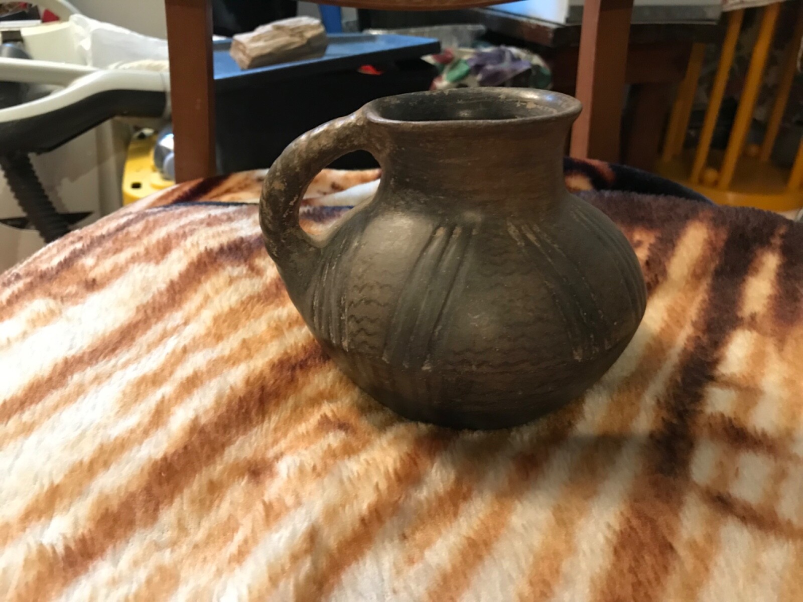Pre Columbian Black Painted Pottery Peru?