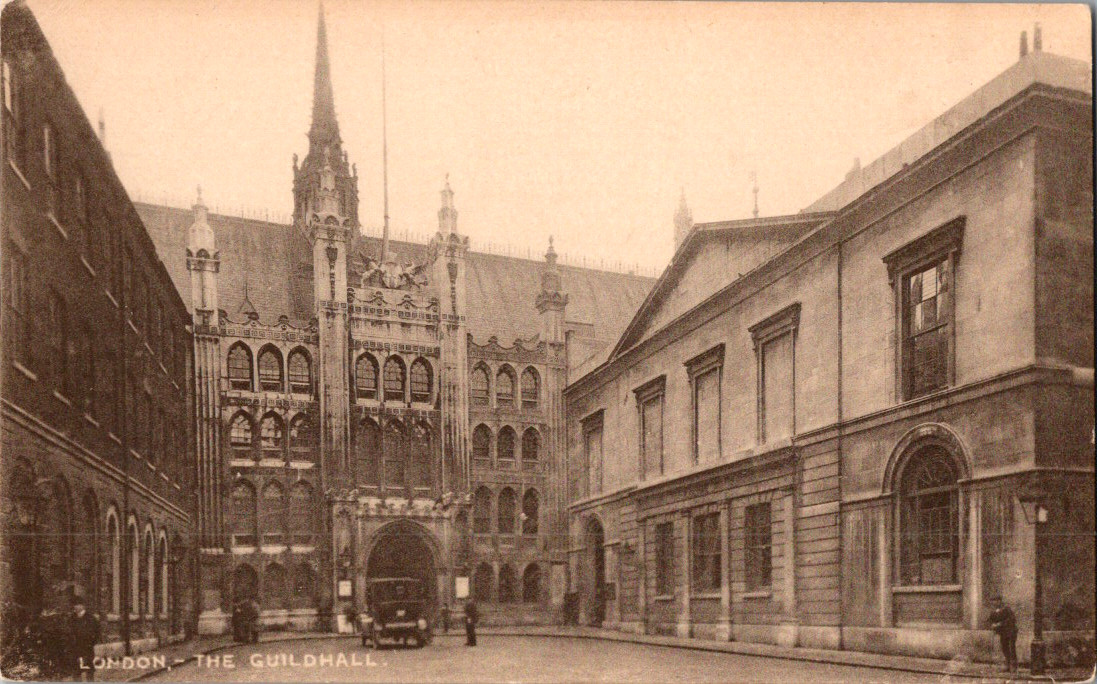 Postcard England The Guildhall London Divided Back 1910s-1920s