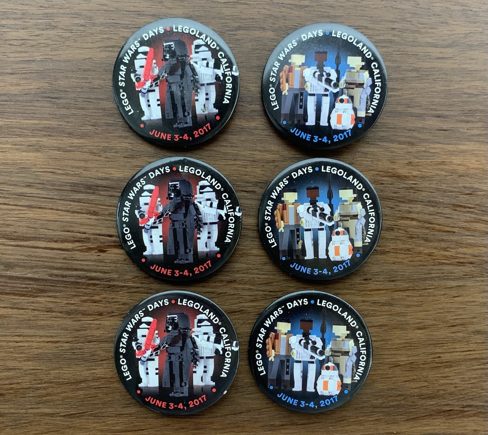 Legoland California Star Wars Days 2017 Set Lot
