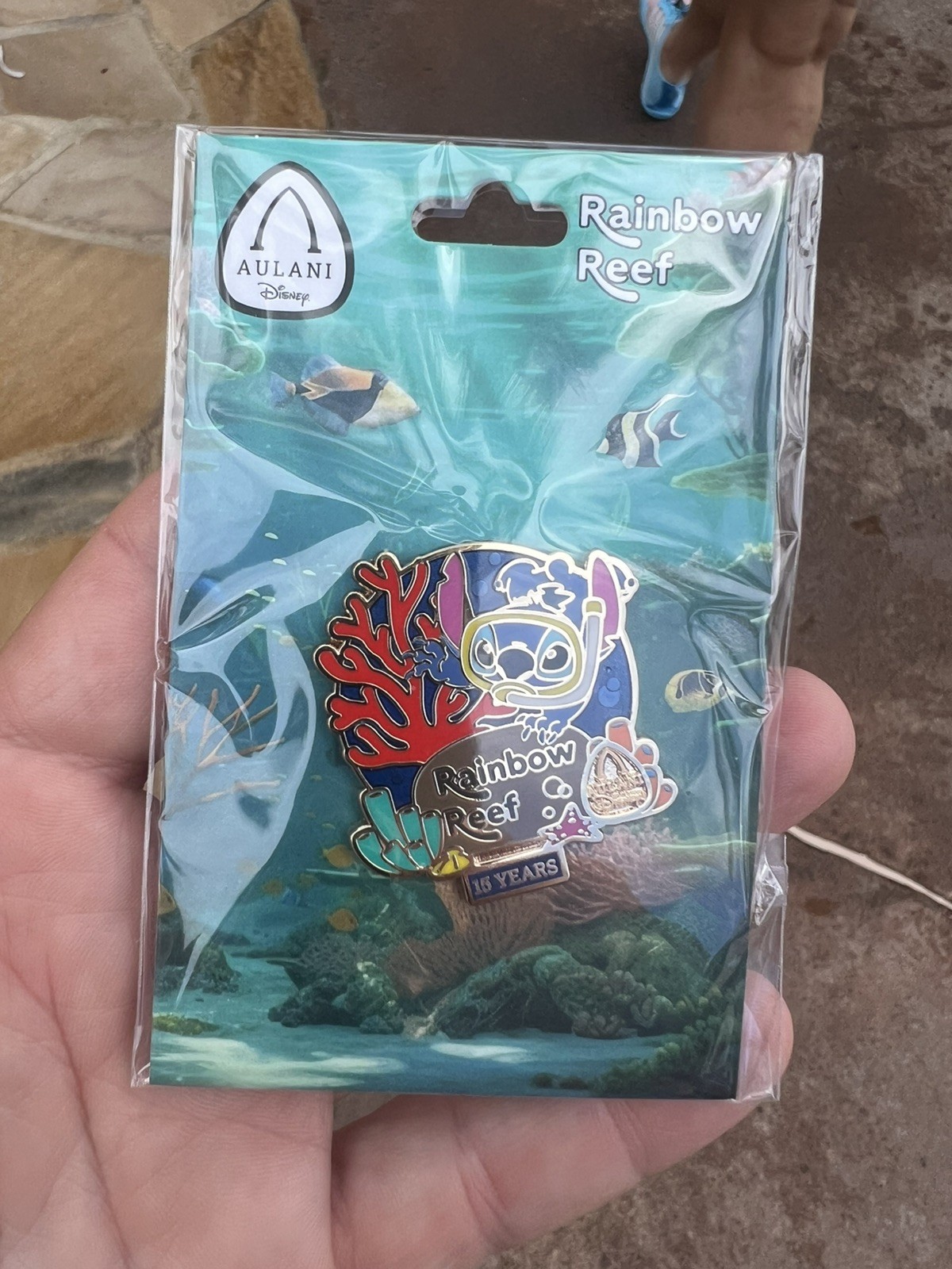 Disney Aulani Rainbow Reef 15 Year Anniversary Limited Edition Pin