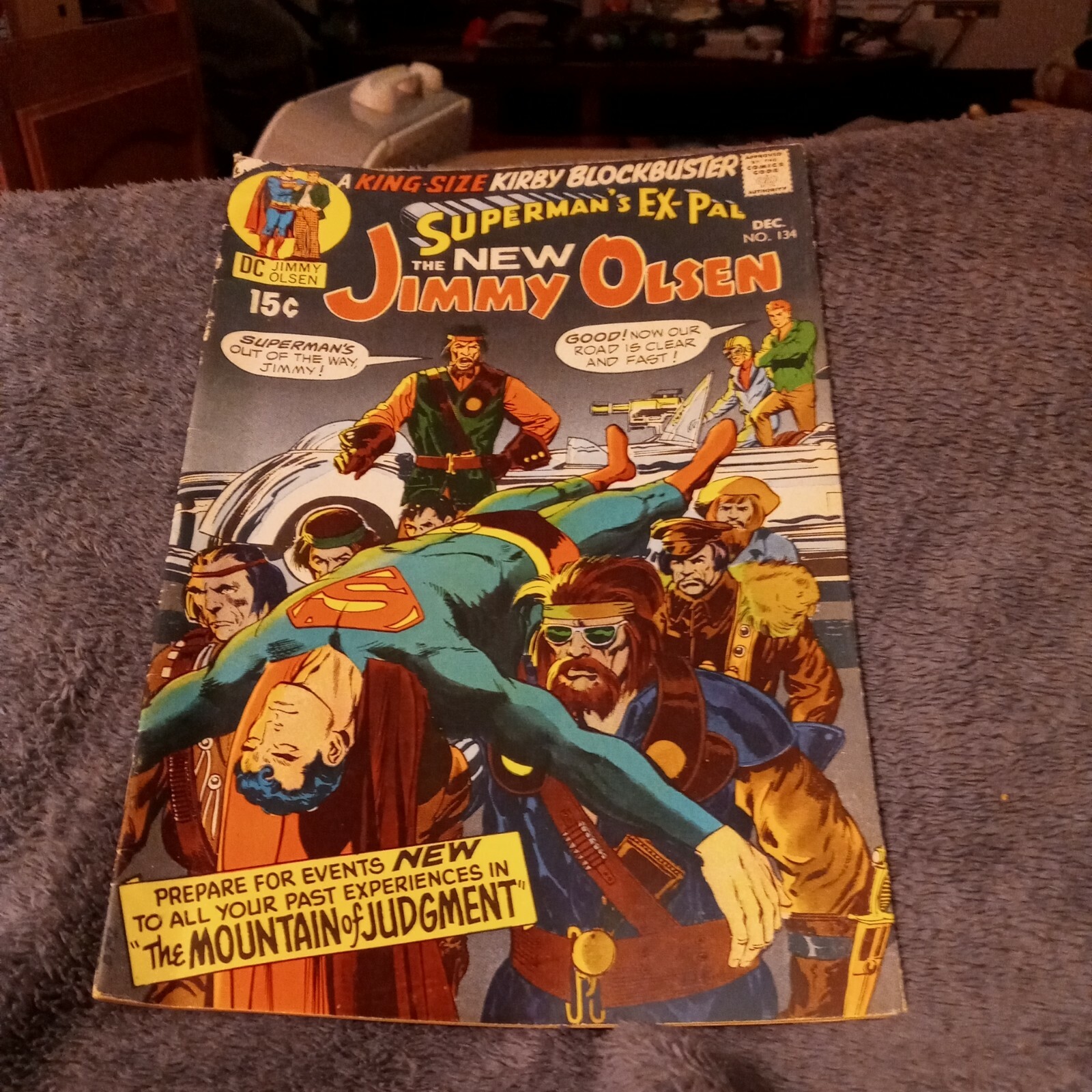 Superman\'s Pal Jimmy Olsen 134 1st appearance Darkseid 1970 Jack Kirby cover art