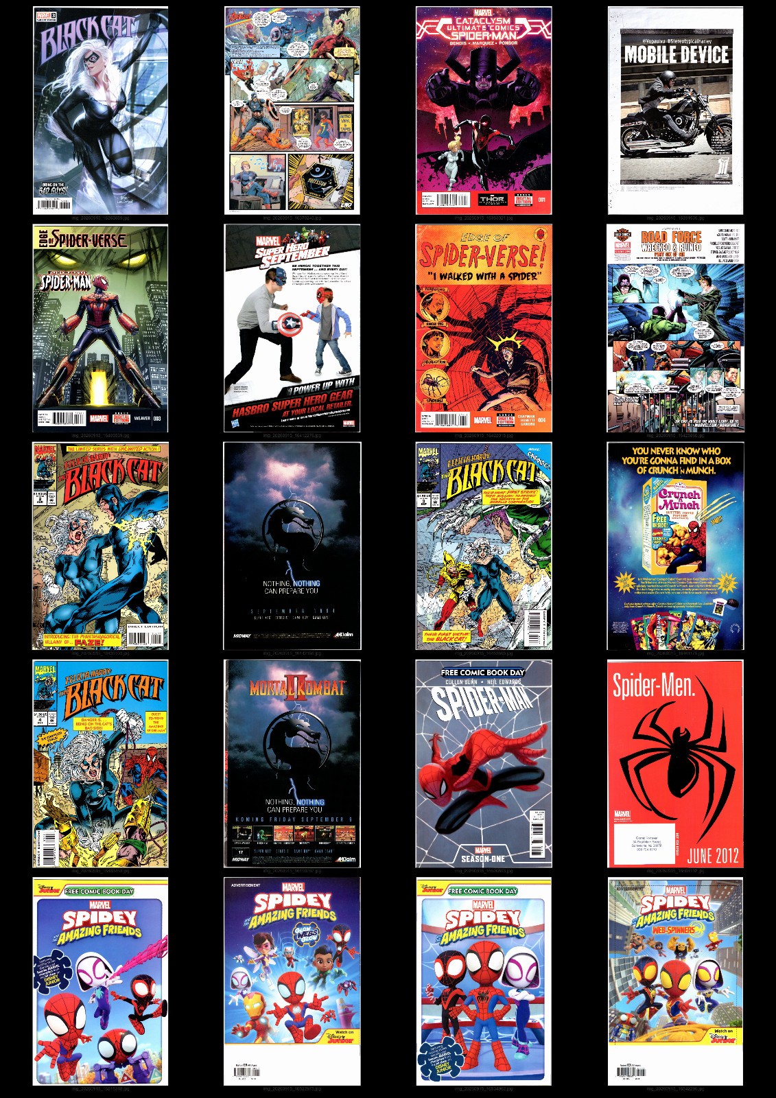 Spider-Man Lot #11: Edge of Spider-Verse 3 + 4 Keys, Black Cat, FCBD (10 Books)