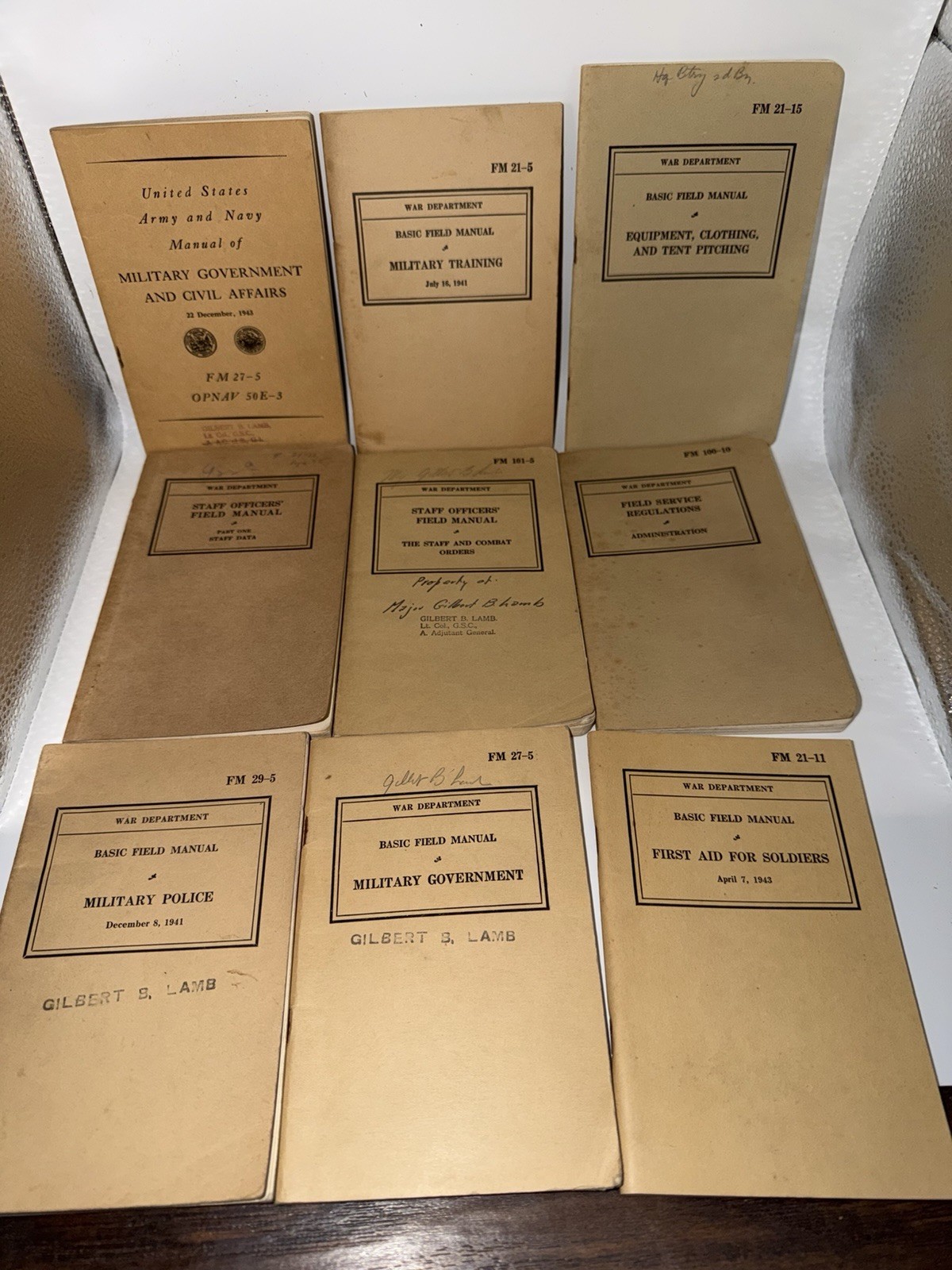 WWII 1940s War Department Basic Field Manuals And Books Lot Of 9 WWII 1940s War Department Basic Field Manuals And Books Lot Of 9