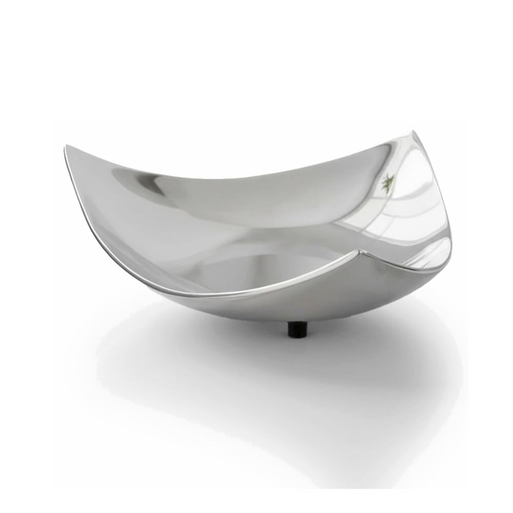 Modern Day Accents Polished Trigon Aluminum Triangle Tray, Silver, 14\ Modern Day Accents Polished Trigon Aluminum Triangle Tray, Silver, 14\