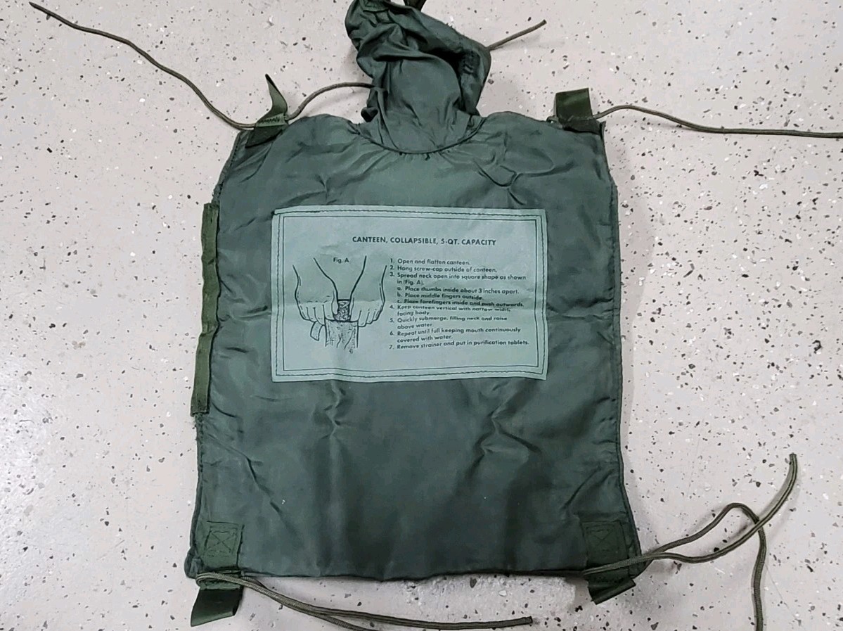 US Army 5QT Collapsible Canteen or Flotation Bladder - Original NEW