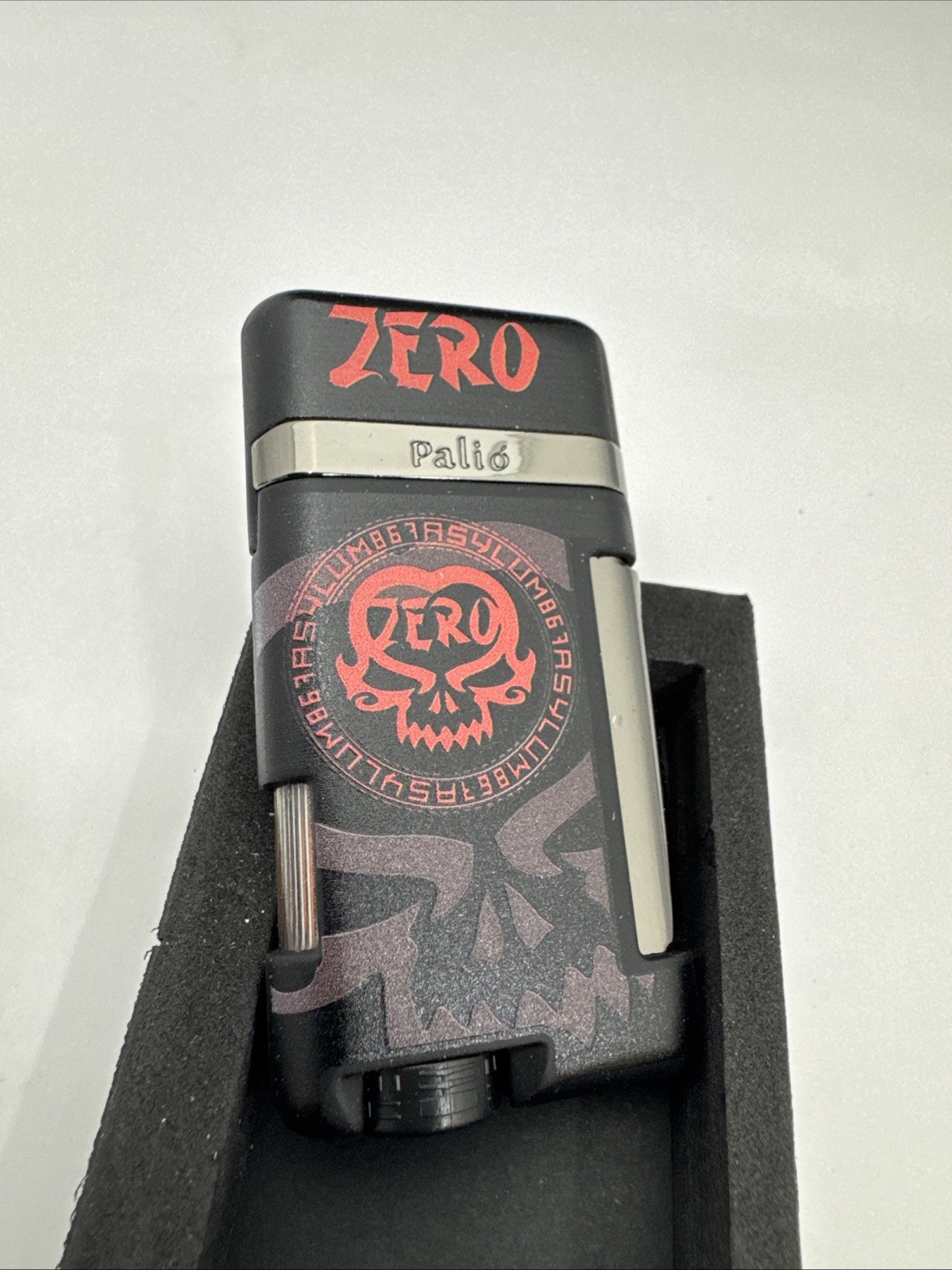 Palio Lazio Angled Single Jet Side Squeeze Torch Lighter - Asylum Zero - New