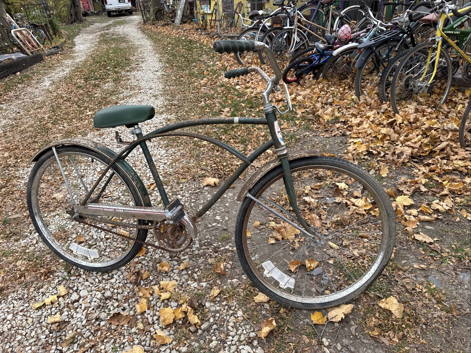 Western Flyer Galaxy Bicycle Rusty Bike Rat Road Rider Western Flyer Galaxy Bicycle Rusty Bike Rat Road Rider