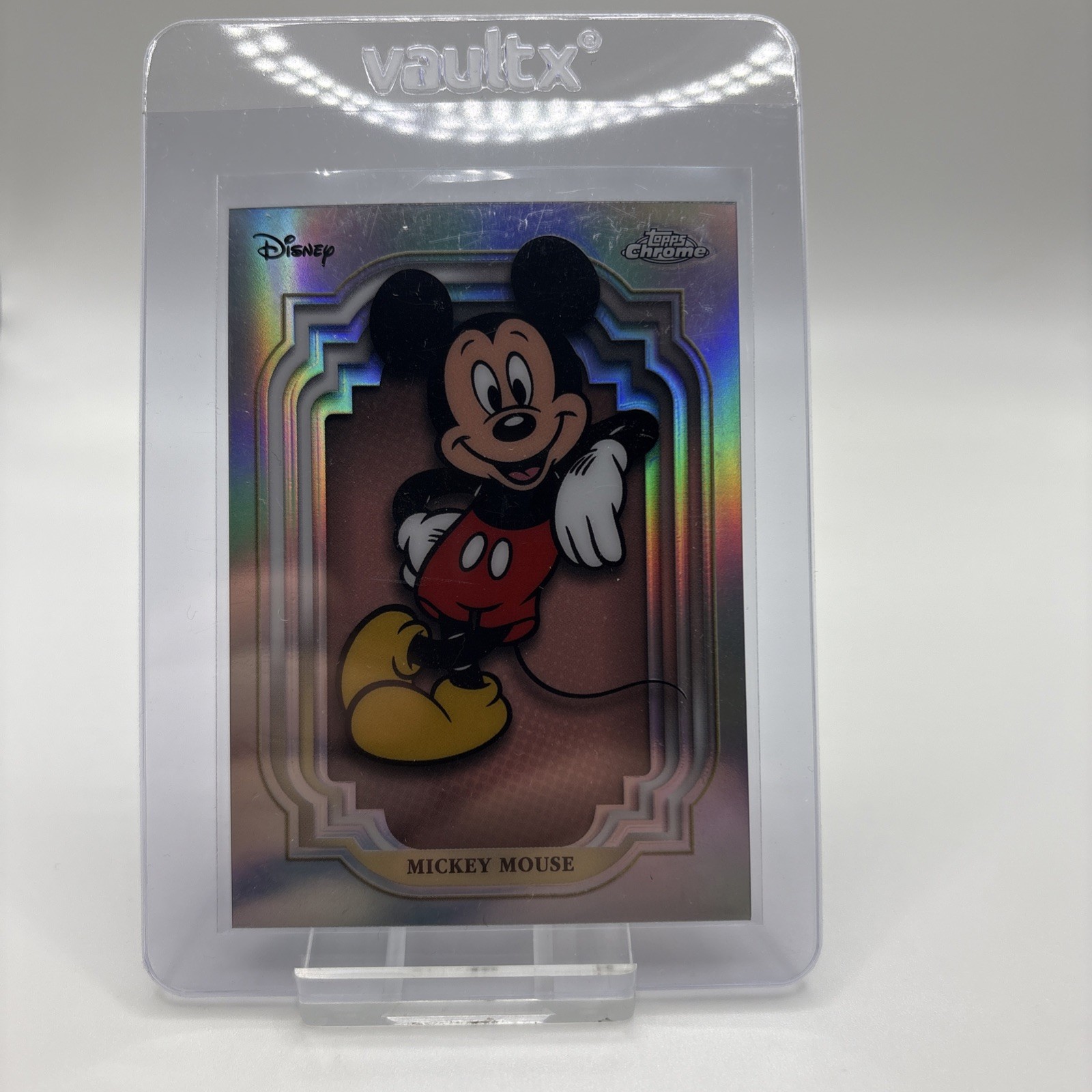 2024 Topps Chrome Disney Mickey Mouse Silver Refractor VERY SHARP