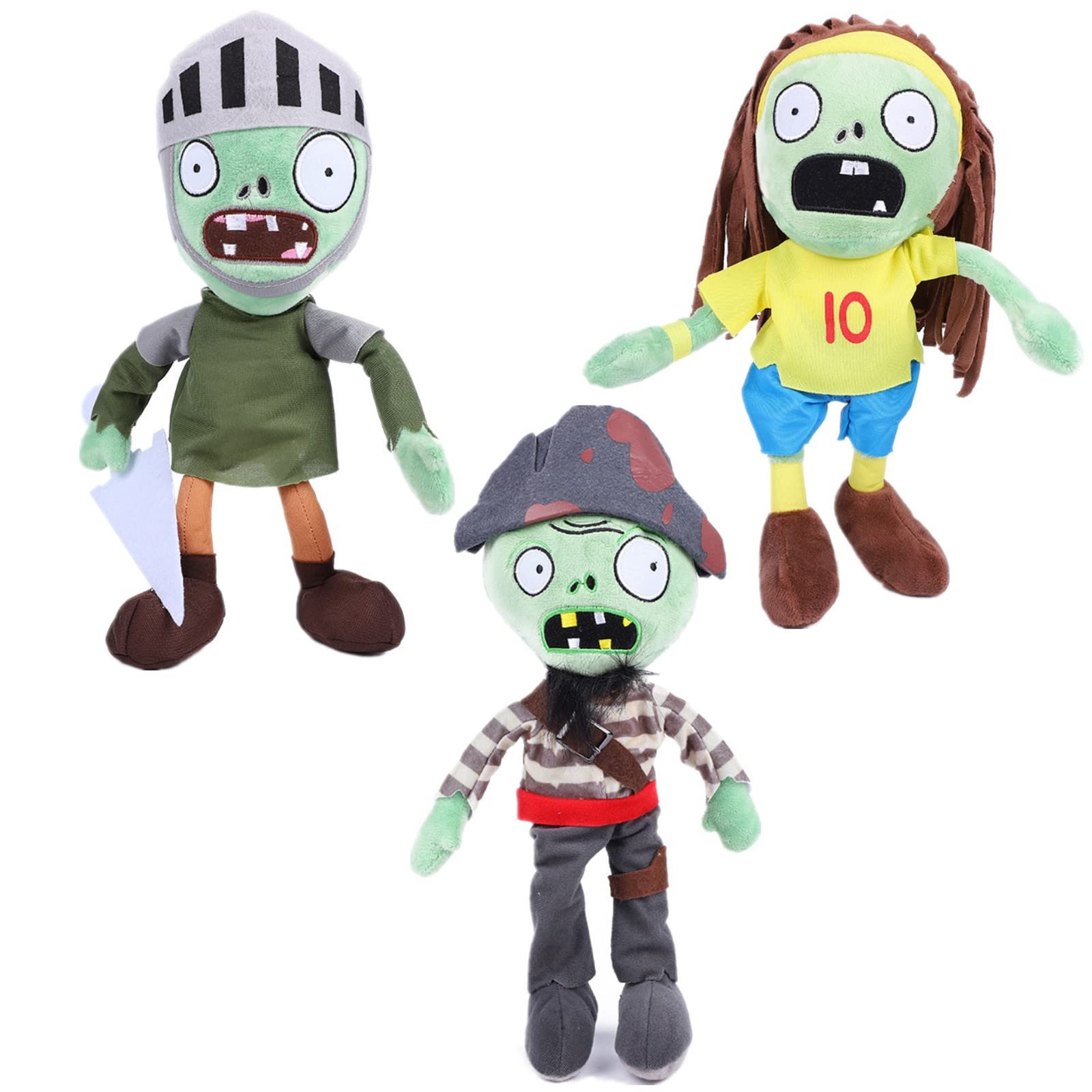 JHESAO Football Knight Captain Zombie Plush 3-Piece Set