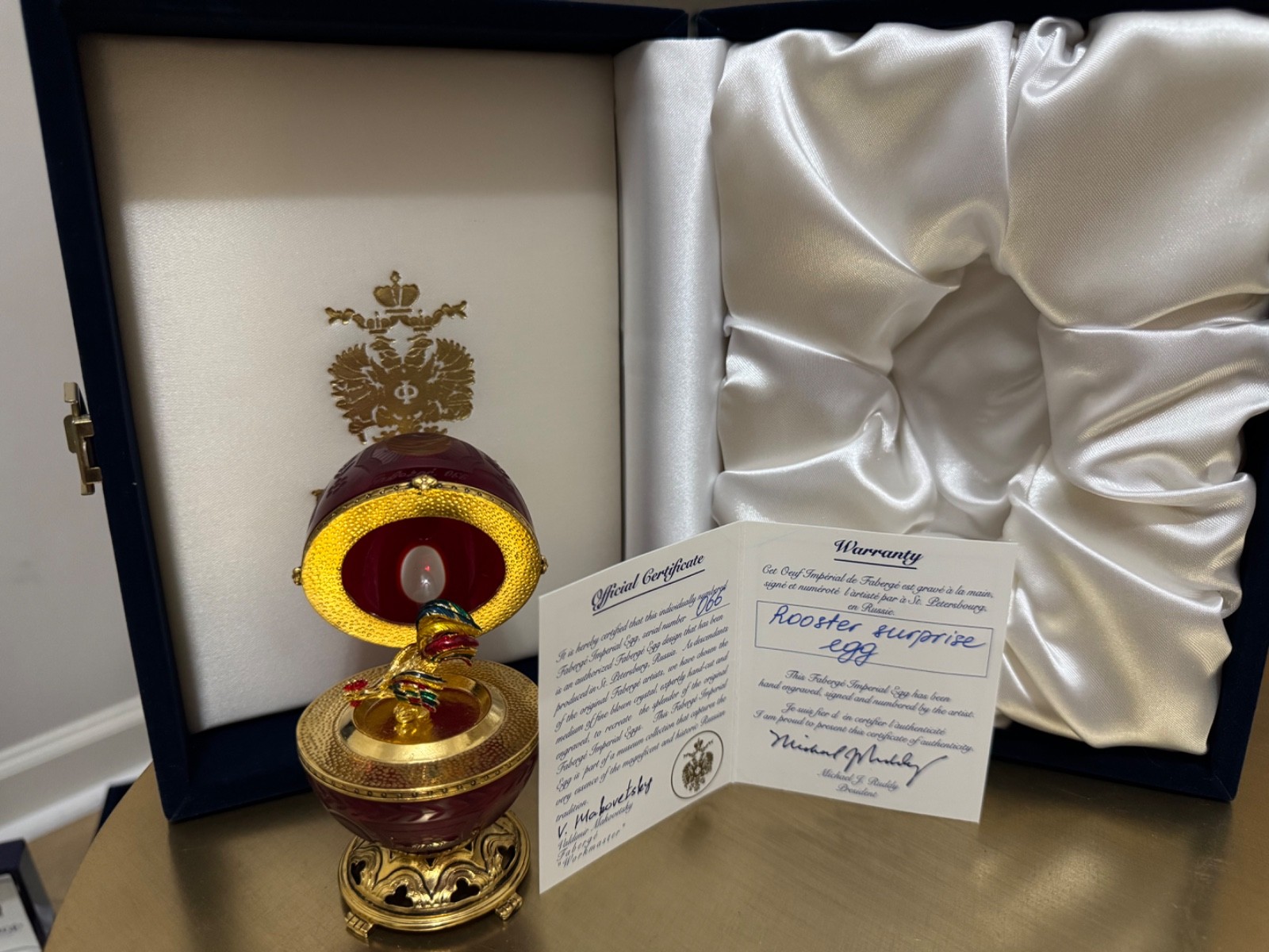 Fabergé Imperial Rooster Surprise Egg