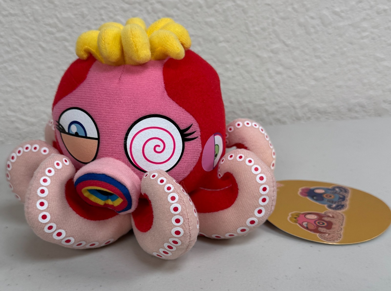 NWT Japanese Anime Plush Takashi Murakami Mr. Camo Pink Octopus Kaikai Kiki #2 NWT Japanese Anime Plush Takashi Murakami Mr. Camo Pink Octopus Kaikai Kiki #2