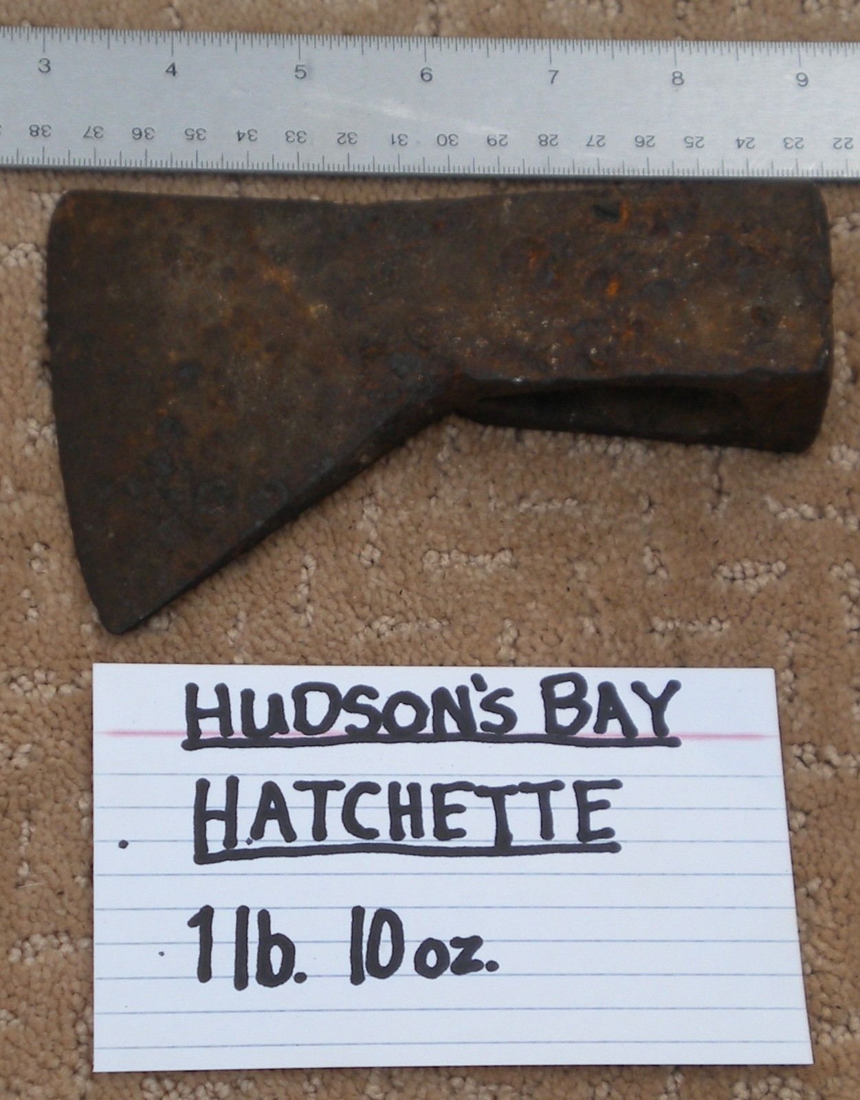 Unmarked Hudson's Bay Co. Hatchet 1lb. 10oz. Antique Original Canada Used