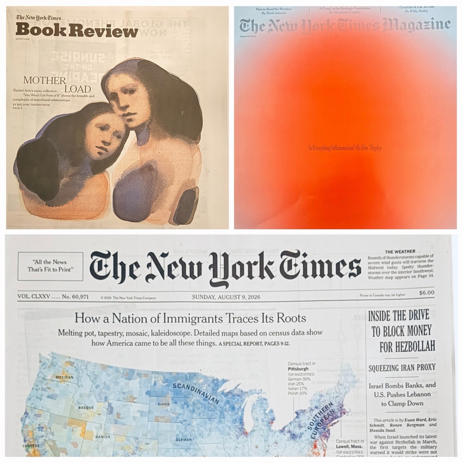 The New York Times Newspaper August 9 2026 SUNDAY Complete Print Paper UNREAD The New York Times Newspaper August 9 2026 SUNDAY Complete Print Paper UNREAD