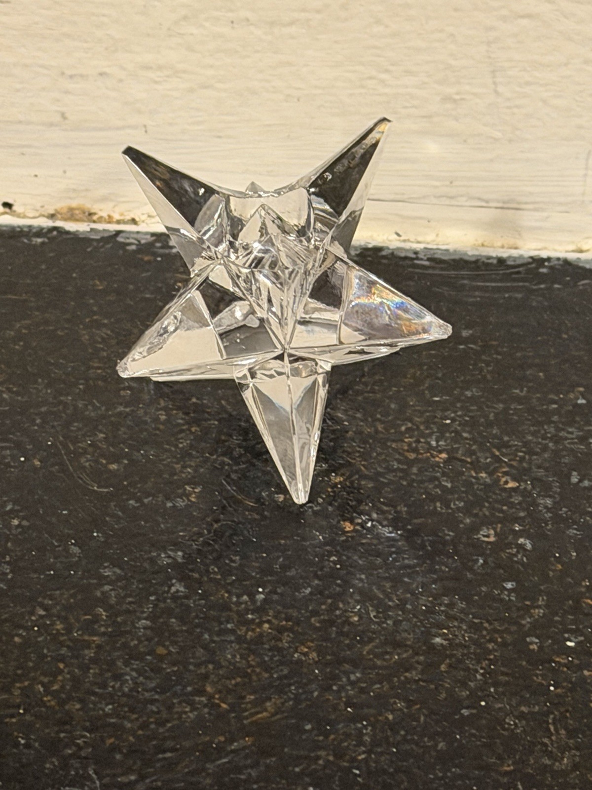 Rosenthal 9-Point Crystal Star Candlestick Holder from Germany