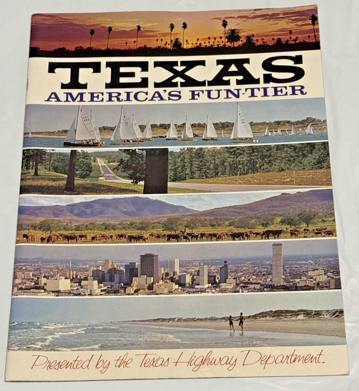Texas America\'s Fun-Tier Vintage Brochure Booklet Presented Texas Highway Dept