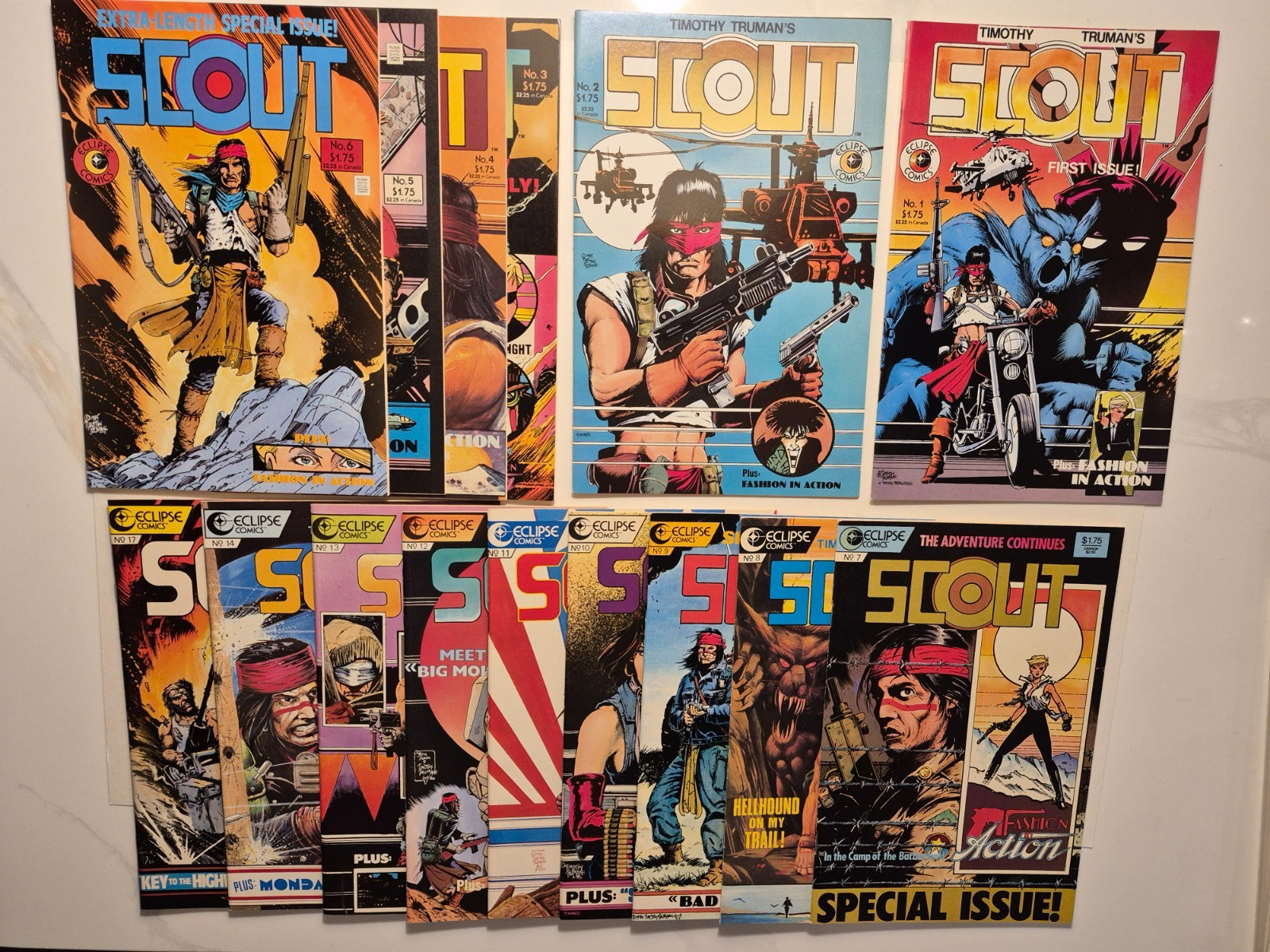 Scout #1-14 17 Eclipse Comics Timothy Truman 15 Book Lot High Grade 1985-87