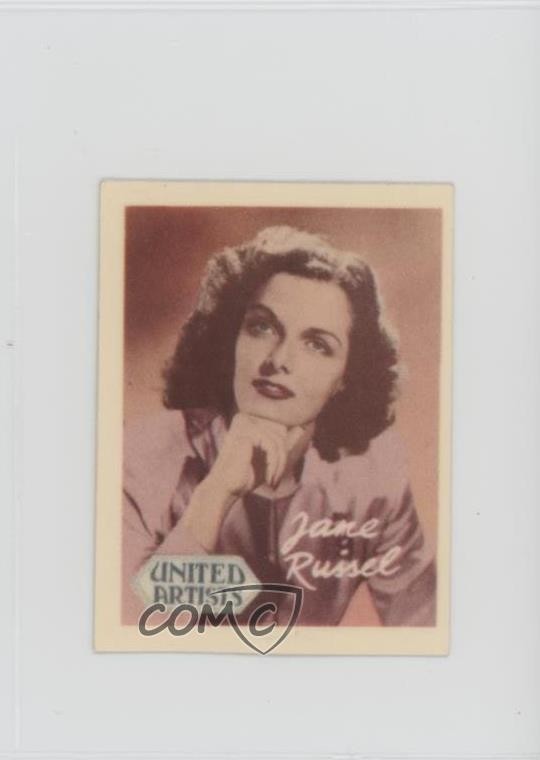 1957 Dutch Gum Unnumbered Studio Series 2 Autografbilder Jane Russell 0i4g