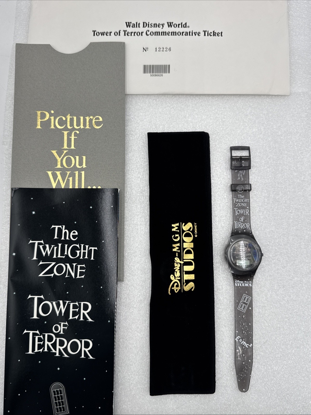 1994 Disney-MGM Studios Twilight Zone Tower of Terror Commemorative Watch Ticket