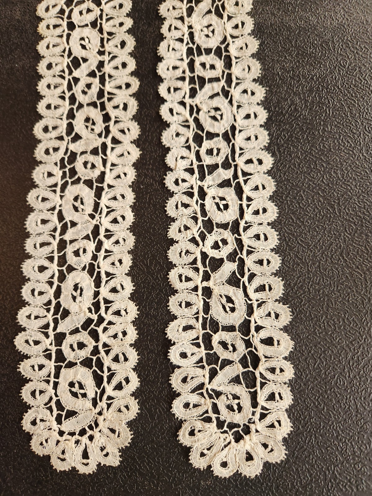 Antique Honiton Handmade Lace Lappets