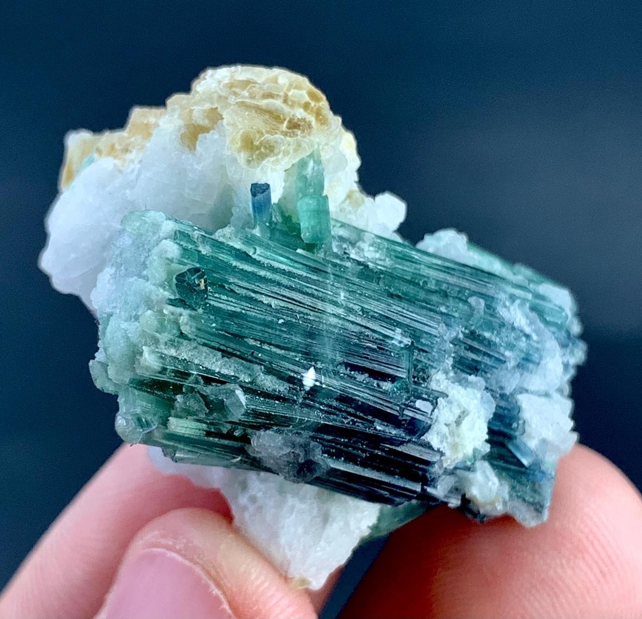77 Carat indicolite Tourmaline Crystal specimen From Afghanistan
