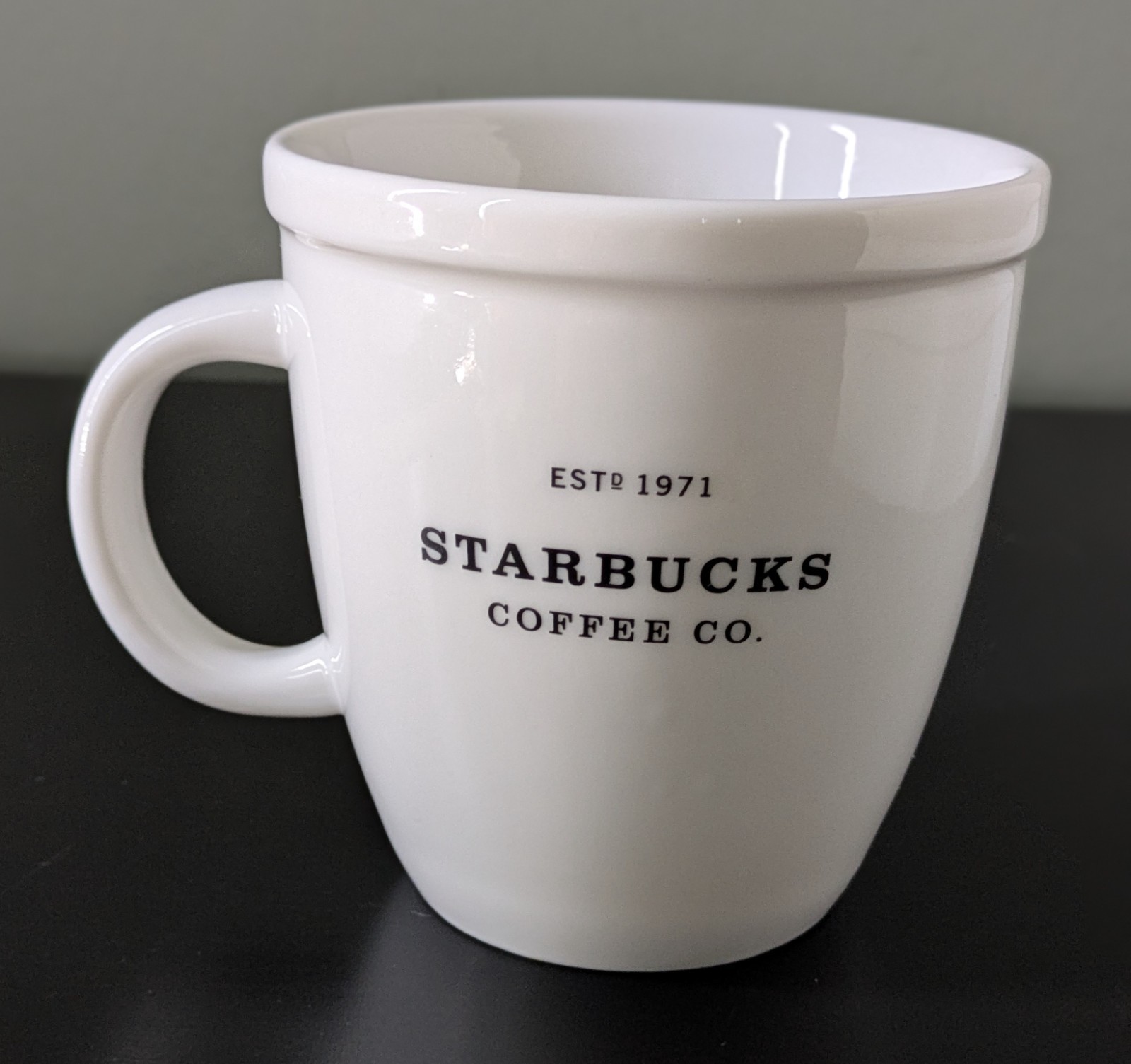 2001 Starbucks Barista Coffee Co 16 Oz Mug Est 1971 White Ceramic