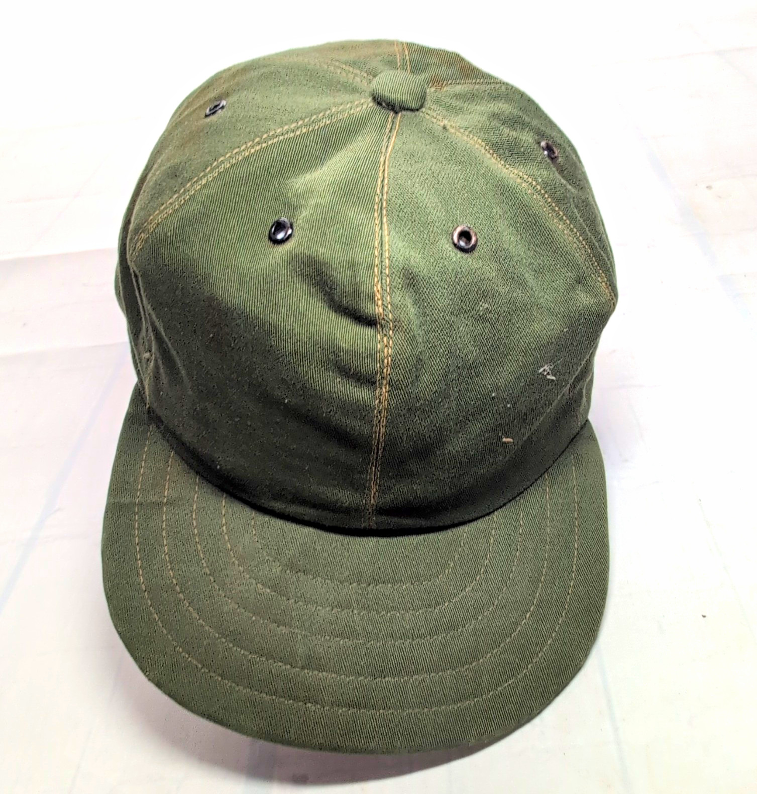 Vtg Vietnam War Tailor Made OG-107 UtilityCap Thanh-Ha Tailor Saigon Embroidered