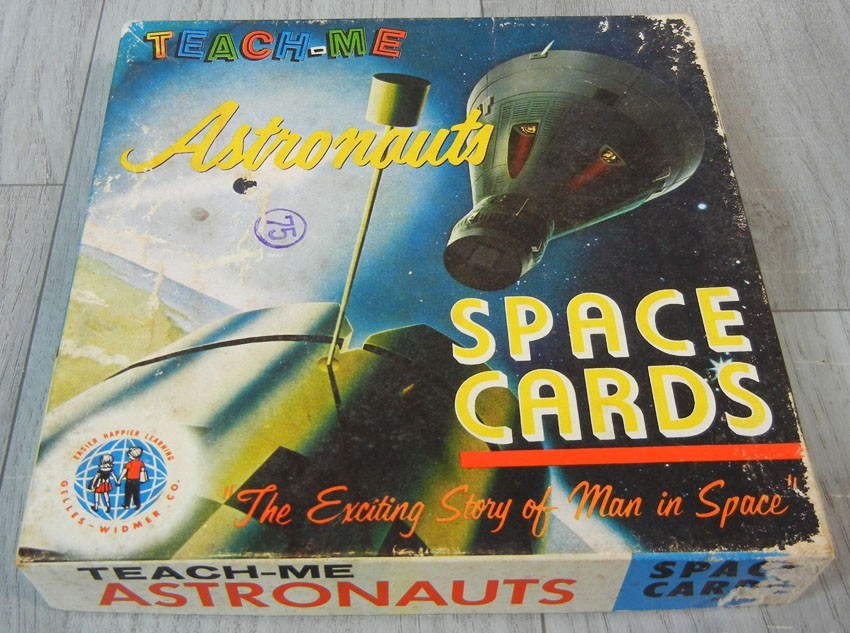Vintage 1963 Teach Me Astronauts Space Cards by Gelles Widmer Co. COMPLETE SET
