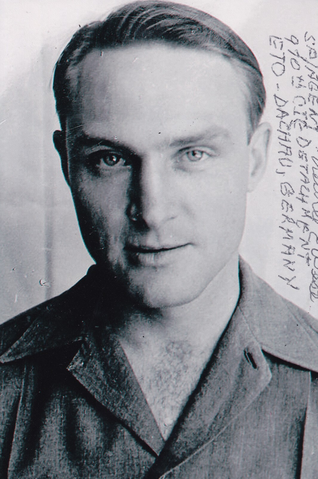 Newell West Signed 4x6 Photo WWII Nazi Investigator 970th CIC USAF B-29 Germany