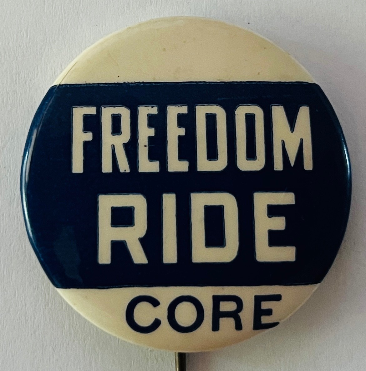 CORE Freedom Ride Vintage button 1960\'s Civil Rights Black Power protest cause